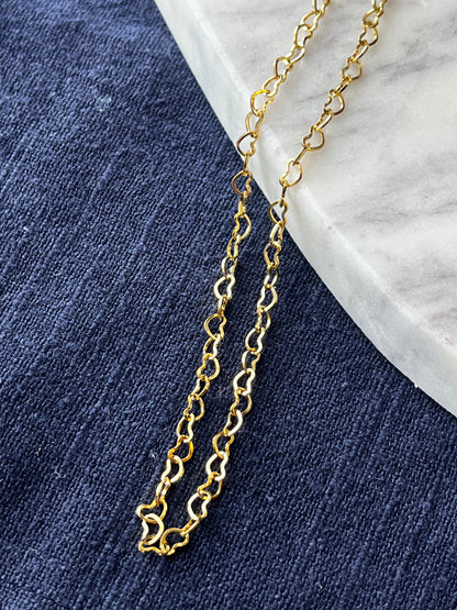 Dainty Hollow Heart Tennis Choker